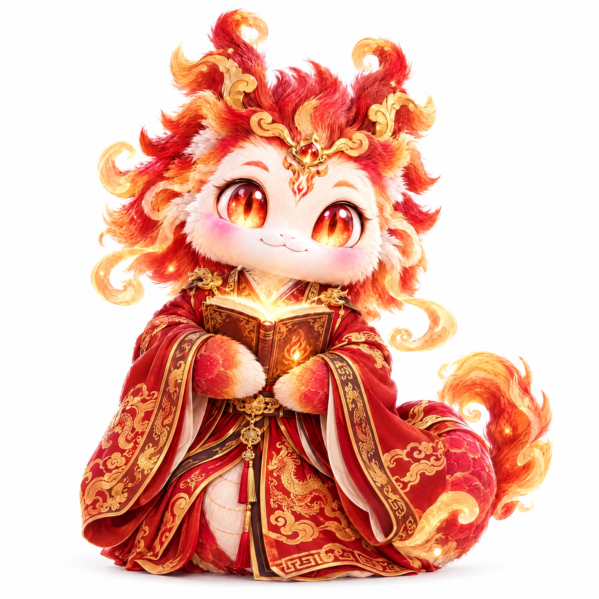 基于参考图中的神龙神兽，保持神兽原本的动物形态和所有特征完全不… - 图片创意预览