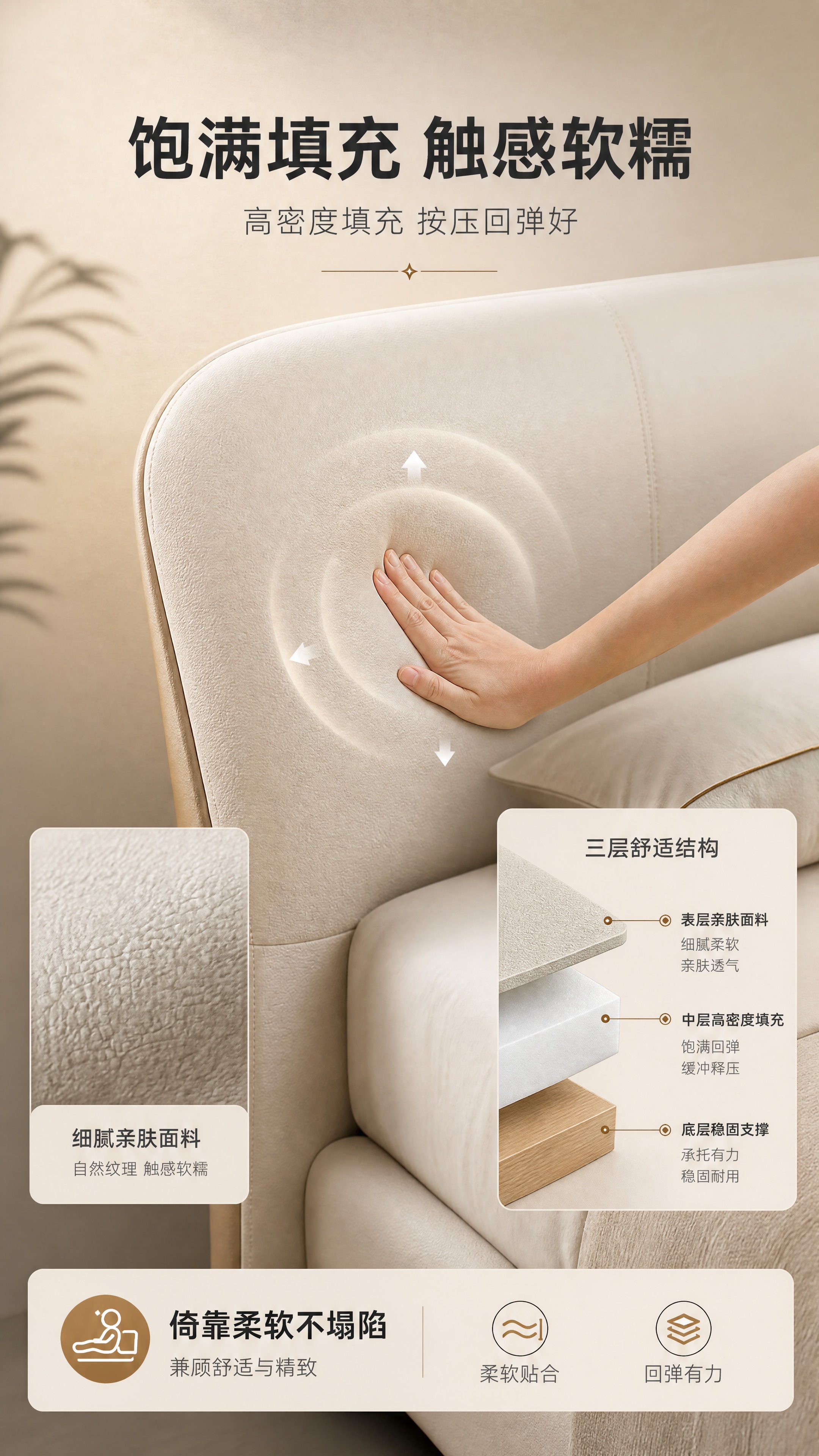 [商品] 使用【图1】意式轻奢弧形软包落地床；保留床头大弧度圆… - 图片创意预览
