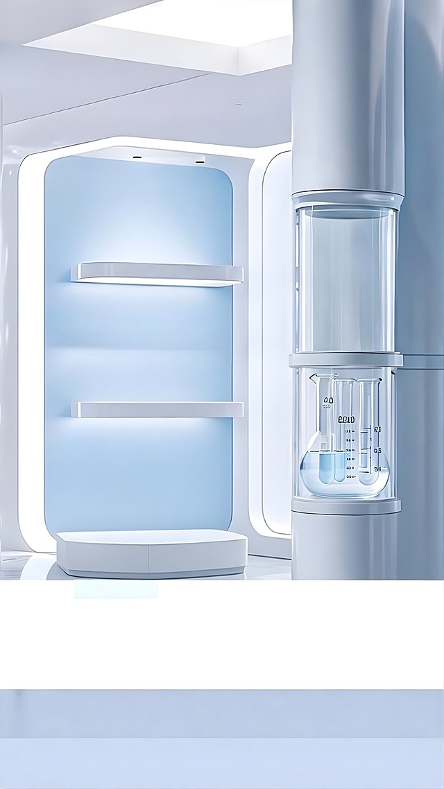 Create lab equipment: empty, clear test tubes and beakers.