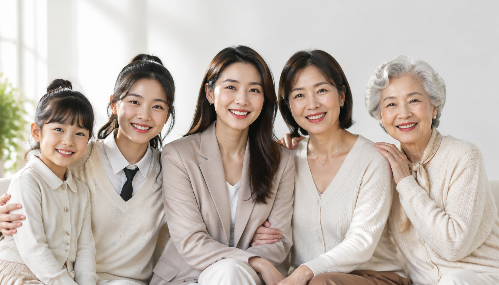 横版真人写实女性群像，覆盖全龄段：可爱的小女孩、青春少女、职场… - 图片创意预览