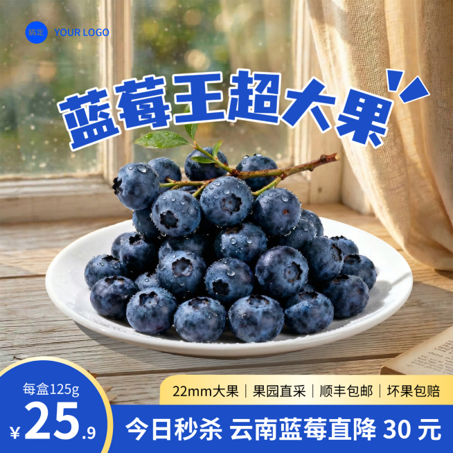 蓝莓电商主图预览效果