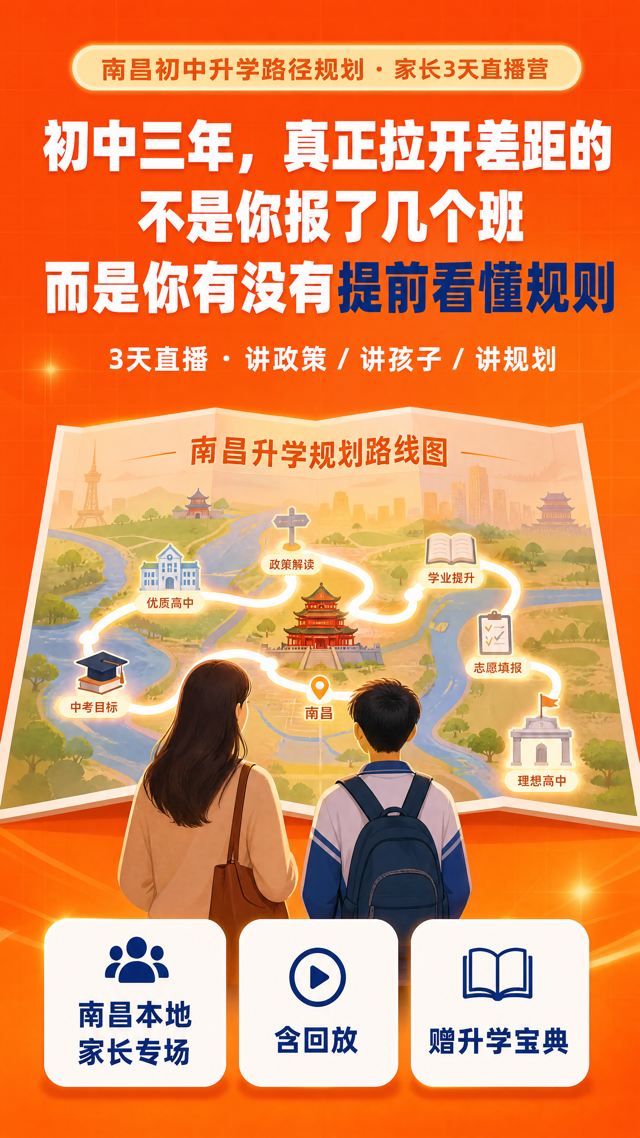 设计一张9:16竖版教育直播营详情页封面图，微信小店课程详情图… - 图片创意预览