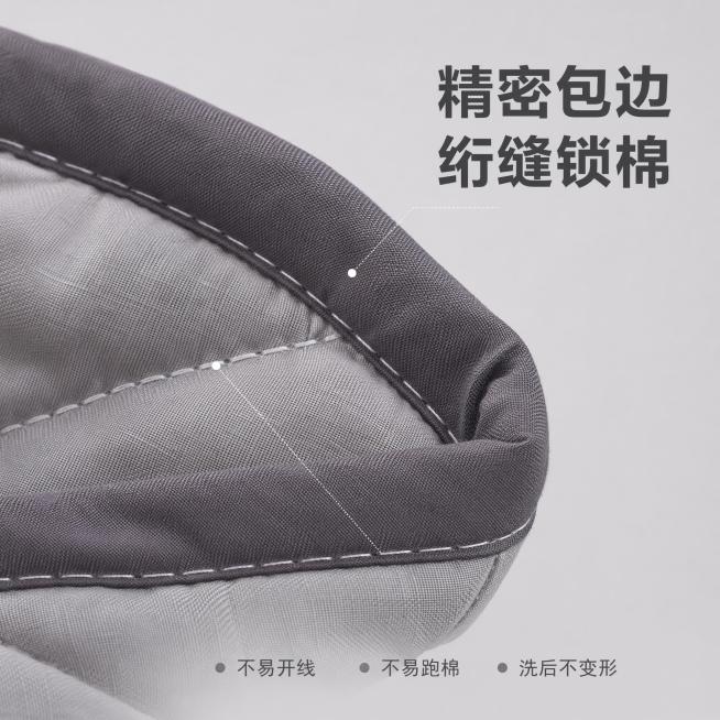 「图片1」，生成一套主图（5张），商品名称是（格调灰）空调夏凉被 夏天薄被子水洗棉夏凉被宿舍空调被深/浅灰色约1000g/件 多规格可选


，卖点是水洗棉面料亲肤透气，适合裸睡；精密包边 + 绗缝锁预览效果
