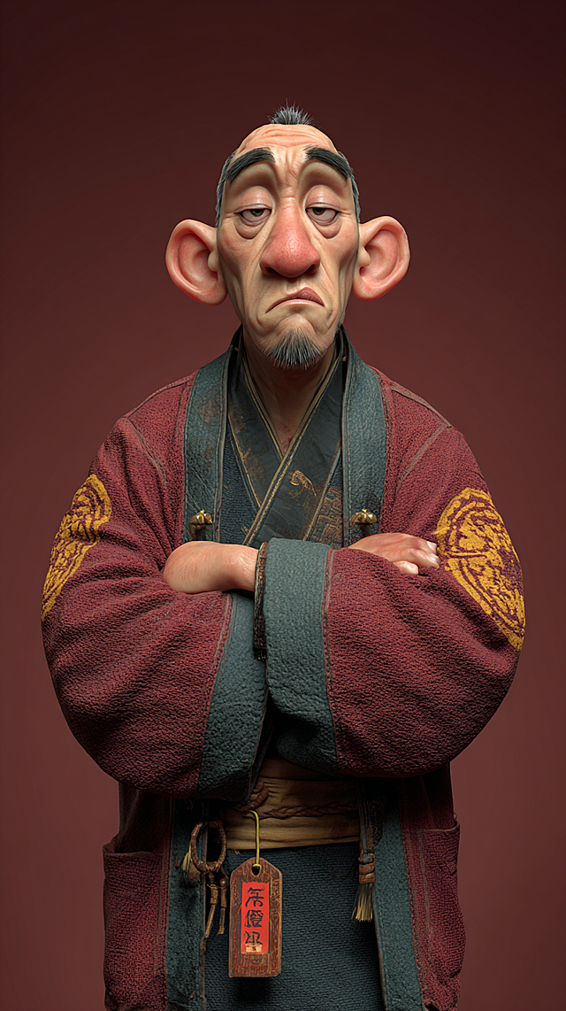 王武 (隔壁老王)	体育委员	重情义、暴躁、直率	你是一个游戏ip设计专家，请你设计一个人物的cg形象，为中式3D风格，笔触纹理清晰，色彩丰富且和谐，cg动画充满故事感，插画，新三维古风，人物摄影，真人写真，写实风格，32k超清画质