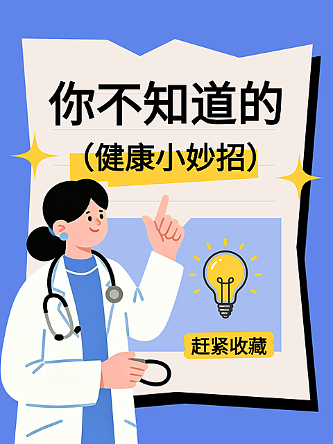 健康小妙招知识科普分享爆款大字现代风小红书封面