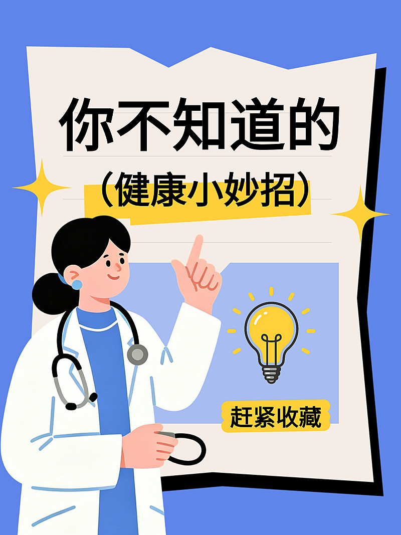 健康小妙招知识科普分享爆款大字现代风小红书封面