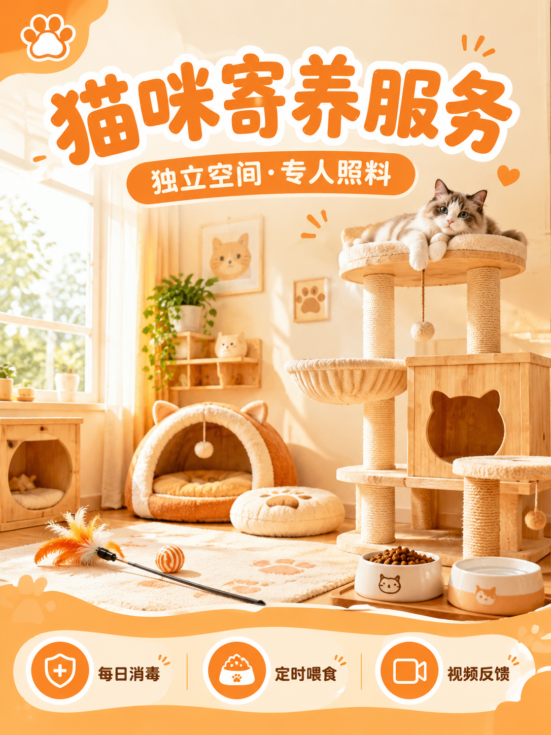 美团商品投图，温馨治愈奶油暖色调风格，与店铺主页投图统一视觉风… - 图片创意预览