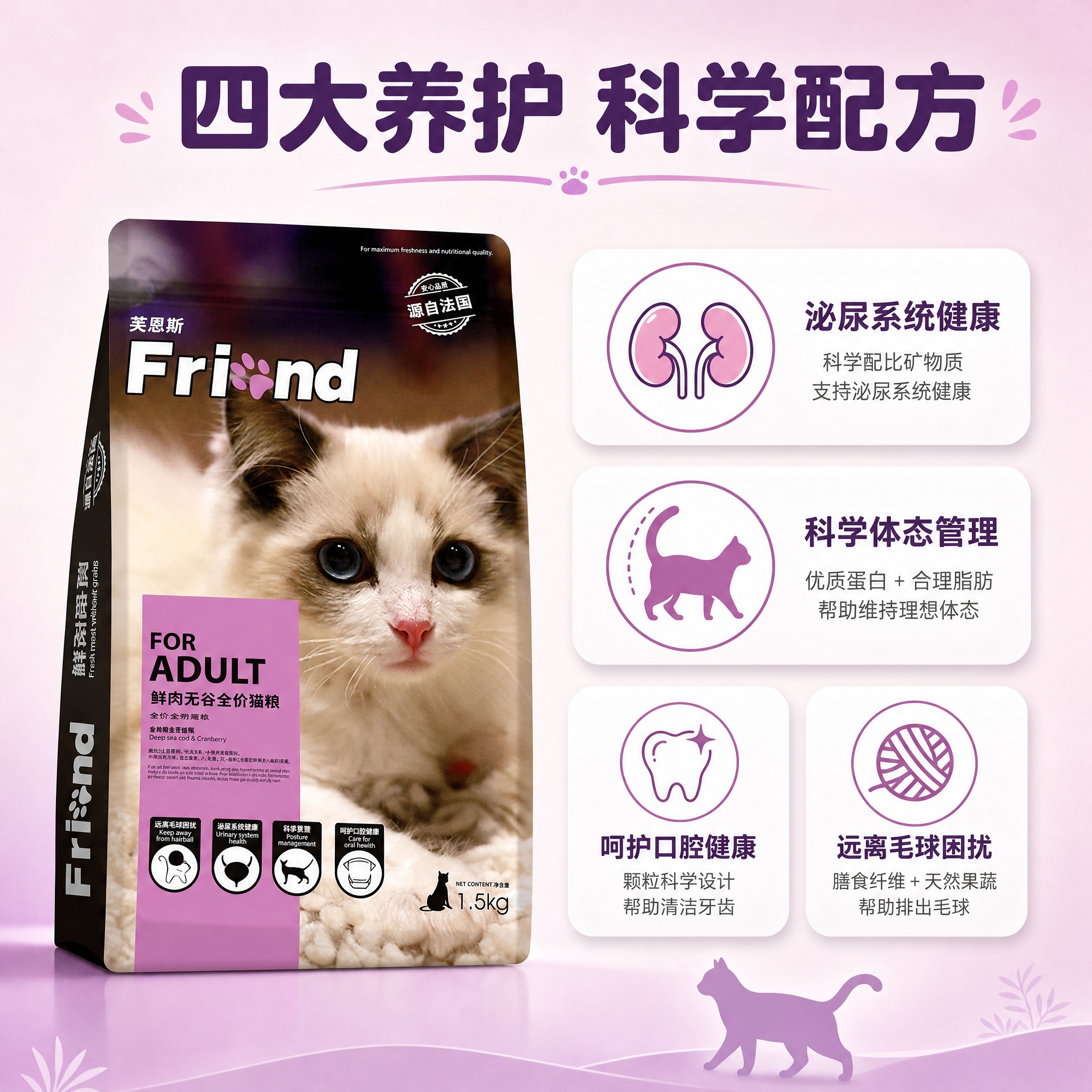 [主图-2] 核心配方与多效养护卖点图 展示四大核心功效 [统… - 图片创意预览