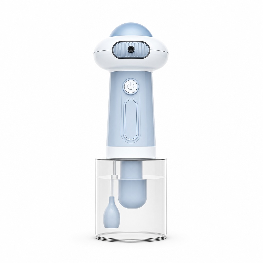 [商品] 使用【图1】智能宠物泡泡机；保留浅蓝色+白色机身、顶… - 图片创意预览