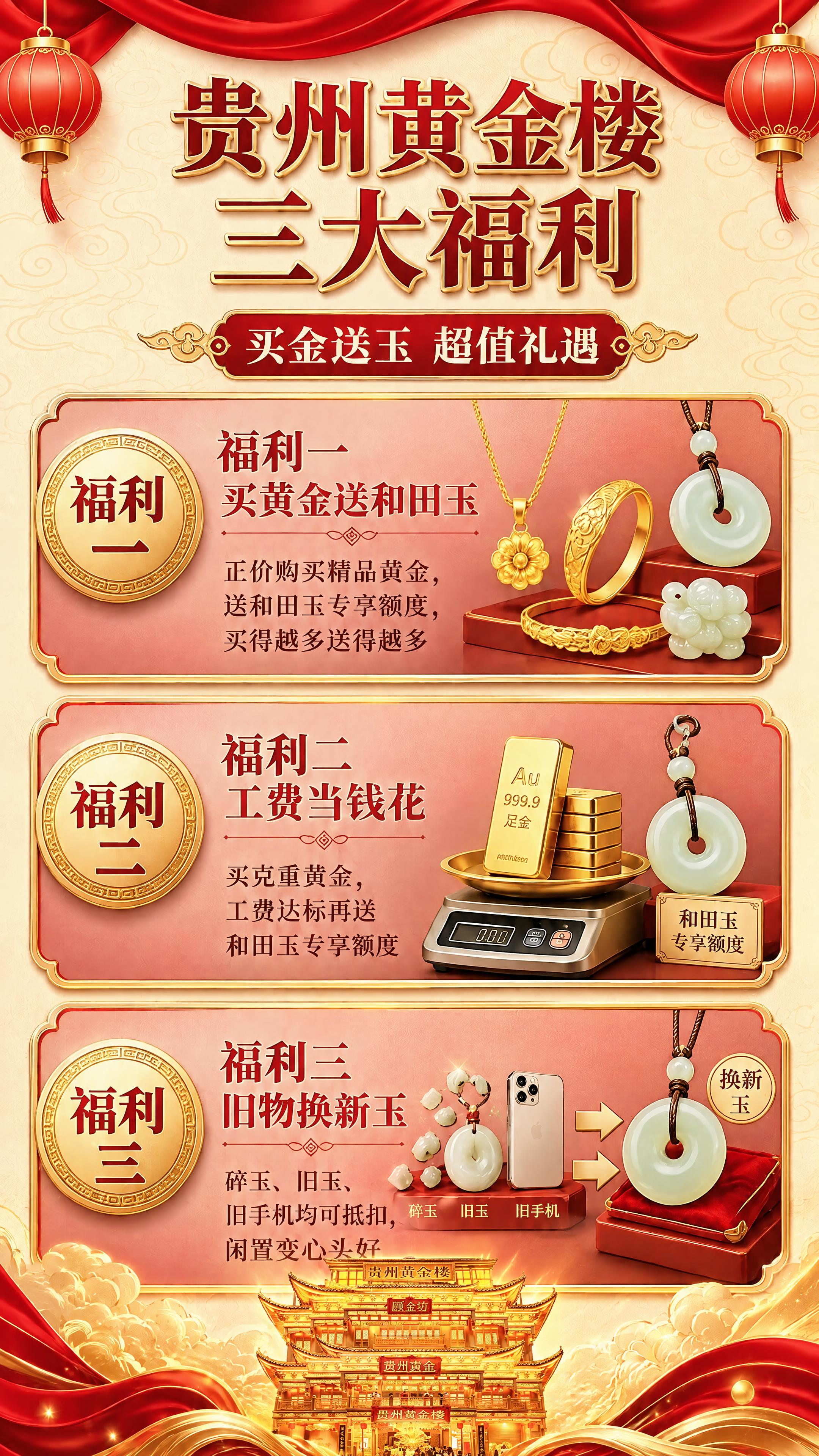 基于图1进行修改：保留图1中所有文字内容、三大福利卡片布局、红… - 图片创意预览