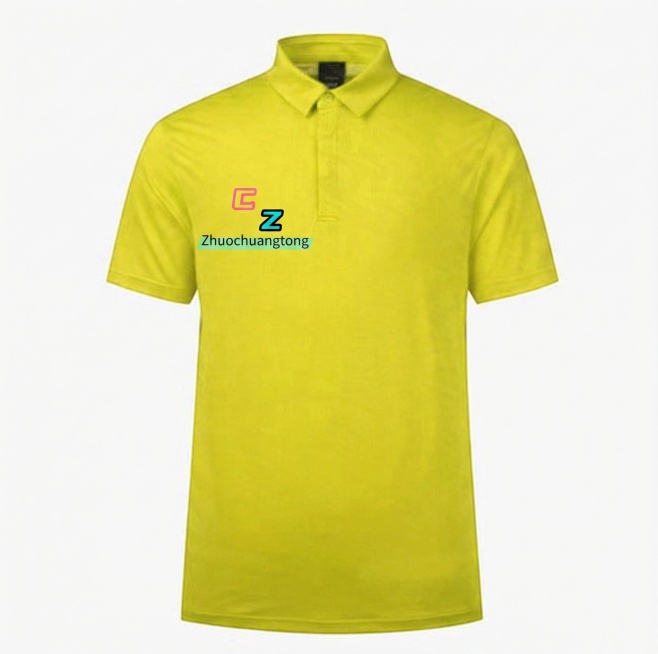 将这件黄色polo衫上原有的APPENINC logo替换成图片里新的CZ Zhuochuangtong logo，保持衣服整体款式、颜色、材质和光影不变，logo位置不变预览效果
