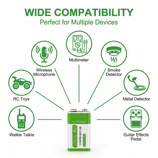 Keep the 9V battery entity unchanged from the original image, do not modify the battery itself. Crea预览效果