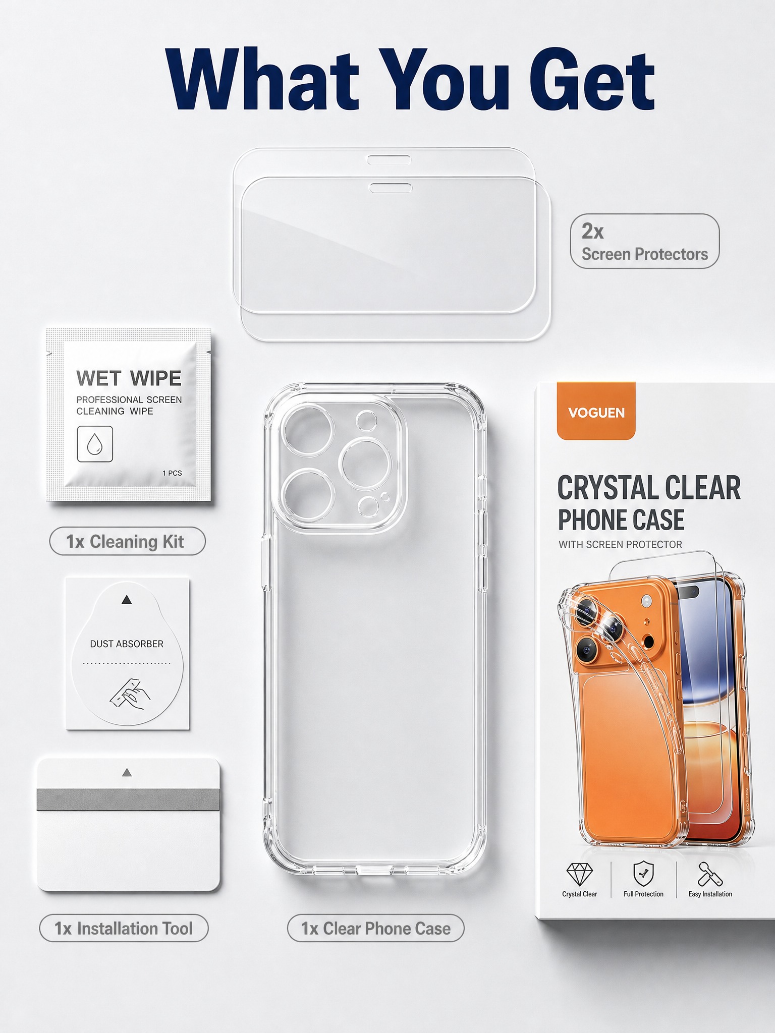 [主图-6] Crystal Clear Phone Case… - 图片创意预览