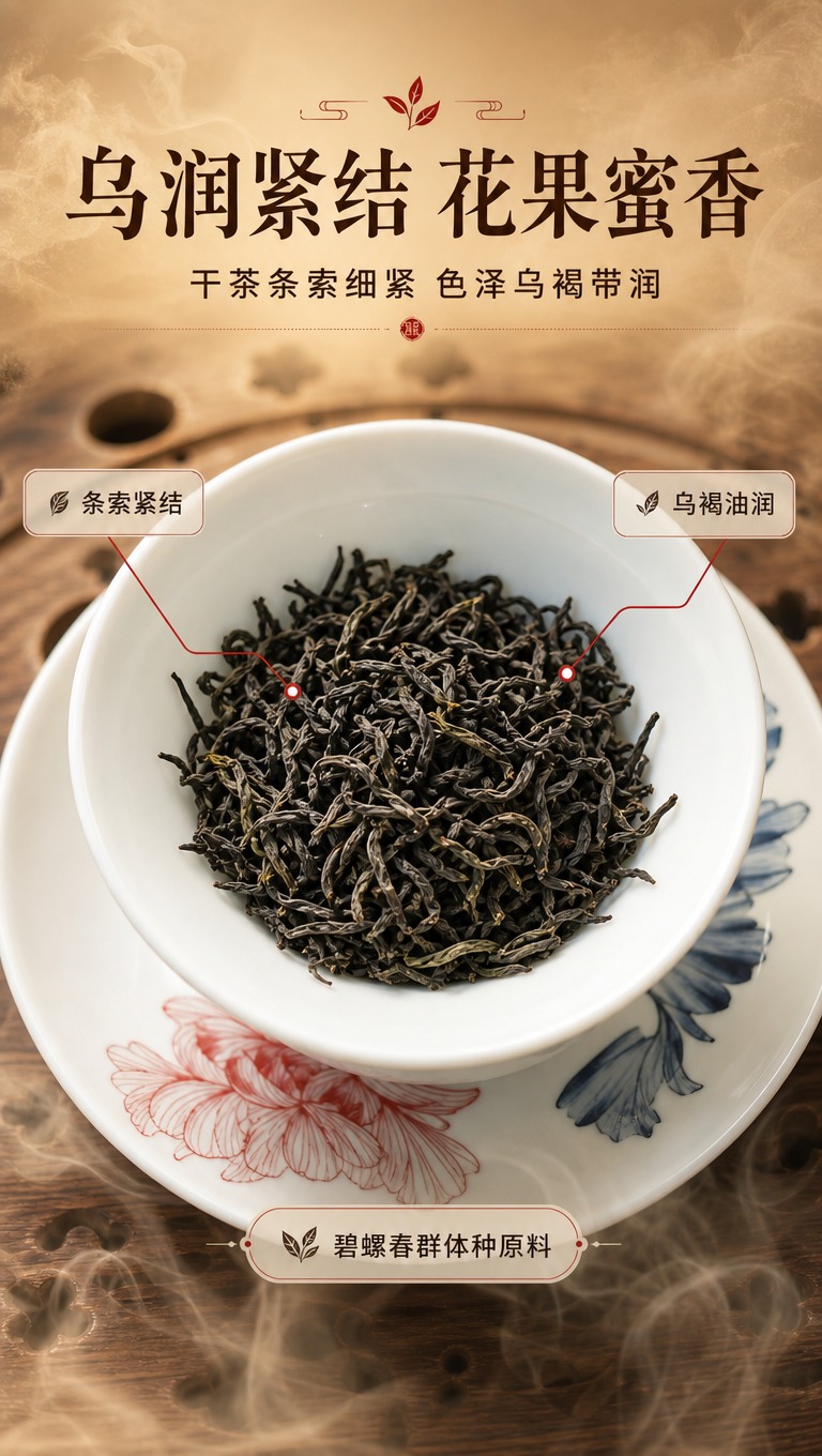 [商品] 使用【图1】白瓷碗中的碧螺红茶干茶；保留干茶乌褐带绿… - 图片创意预览