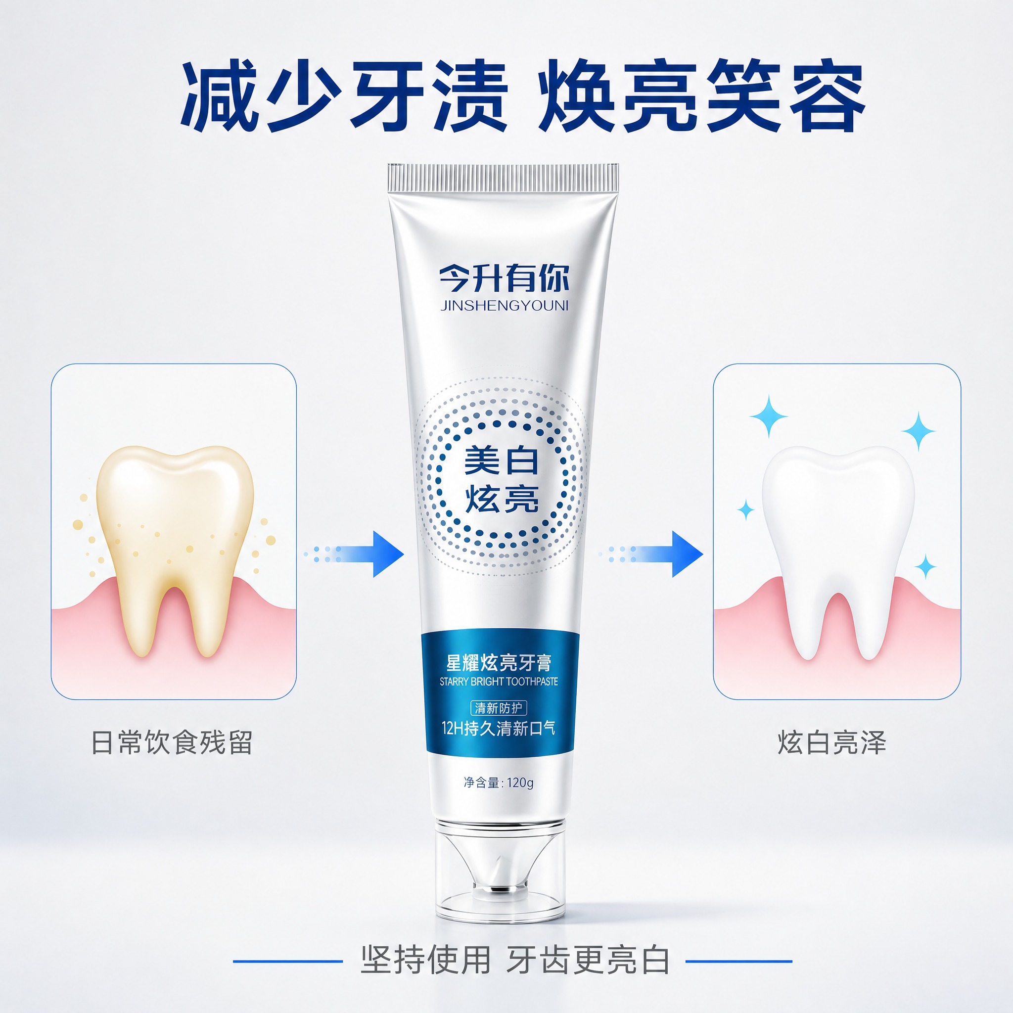 [主图-14] 去牙渍效果 美白可视化。 [统一基调] 淘宝/… - 图片创意预览
