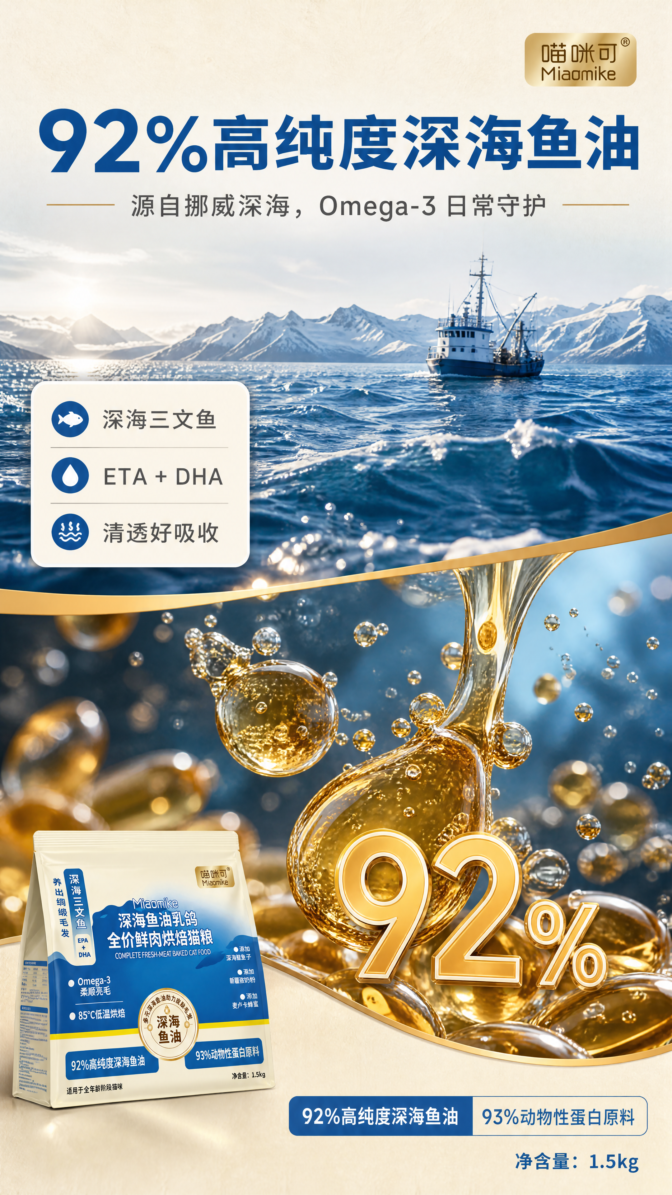 [商品] 使用【图1】喵咪可 Miomike 深海鱼油乳鸽全价… - 图片创意预览