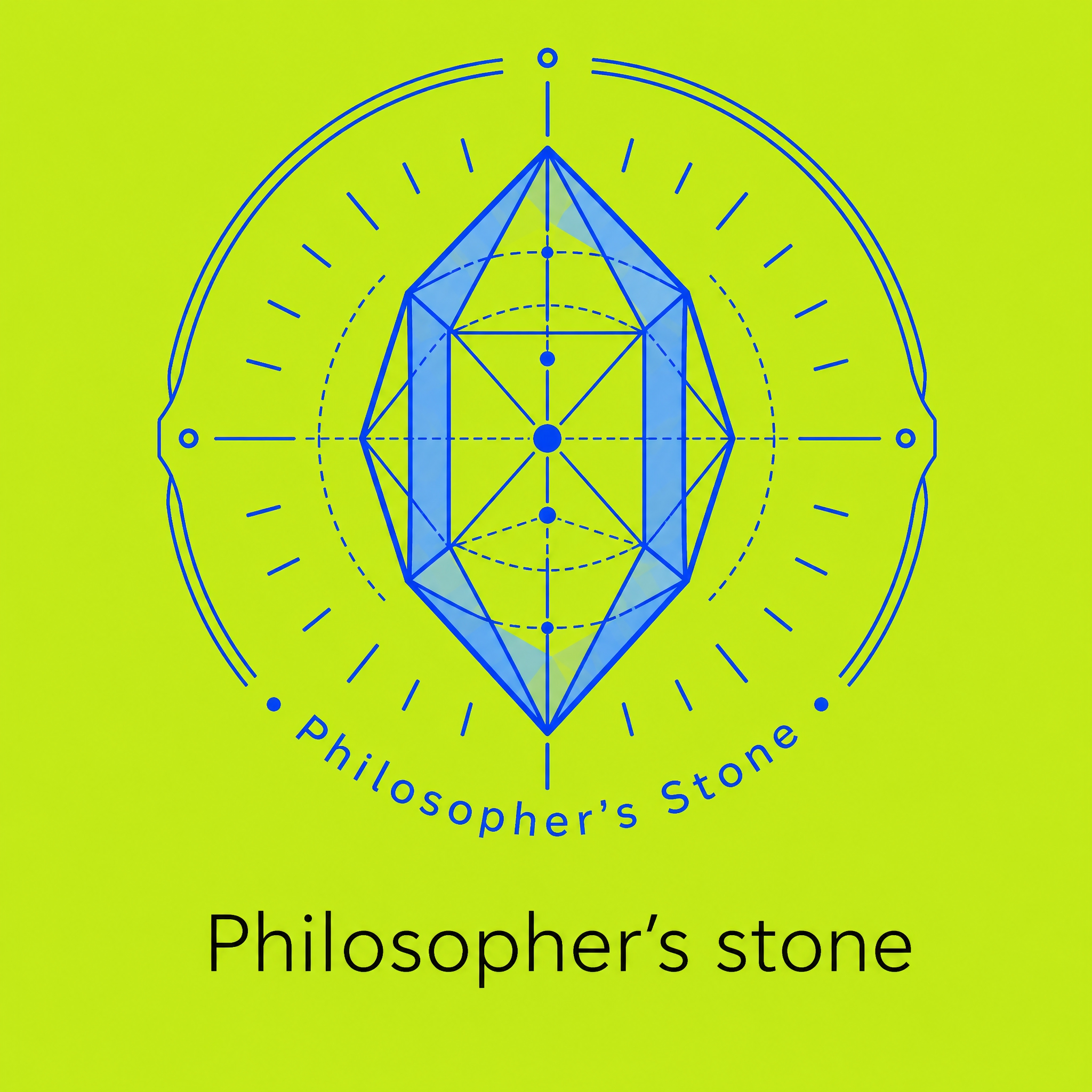 将蓝色水晶图案显著放大，尺寸明显增大，线条加粗加深，颜色更饱和… - 图片创意预览