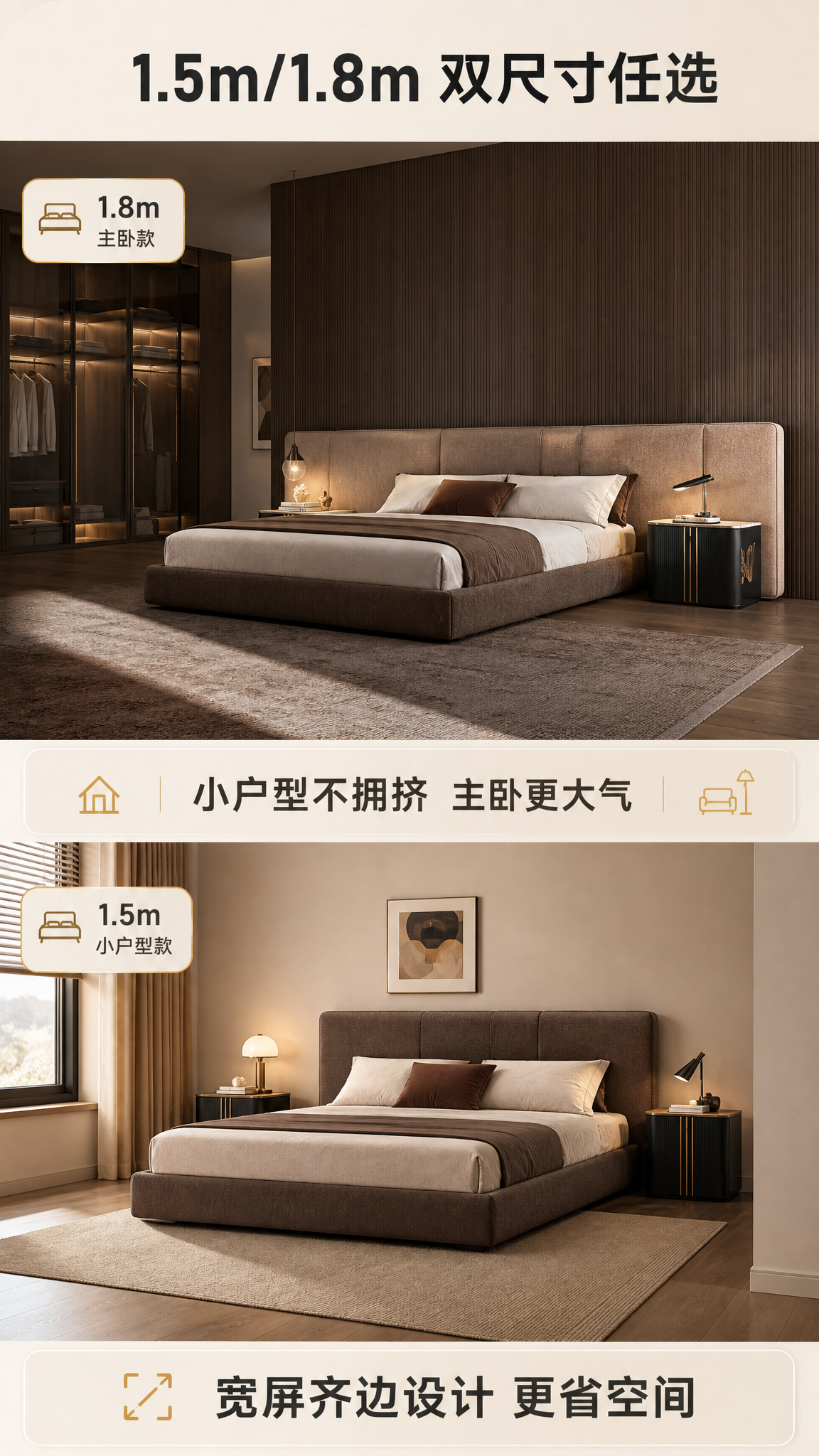 [商品] 使用【图1】现代简约高饱满软包齐边床；保留床头高饱满… - 图片创意预览