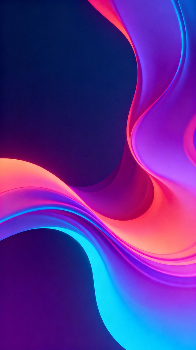 Fluid gradient crypto background, smooth flowing shapes, vibrant neon gradients, futuristic digital art style, clean and modern composition, high visual impact, no icons, no text