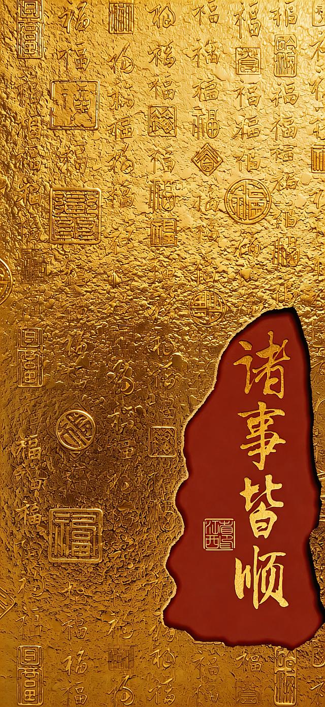 将画面中的银色部分改成金色，保留文字和花纹，文字和花纹改成对应的金色，超高清8K