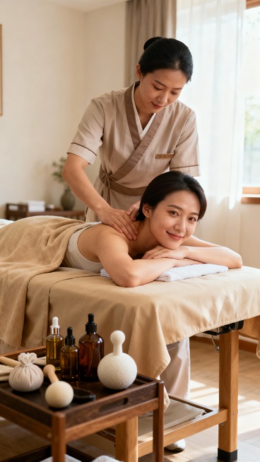 生成50张上门按摩图片预览效果