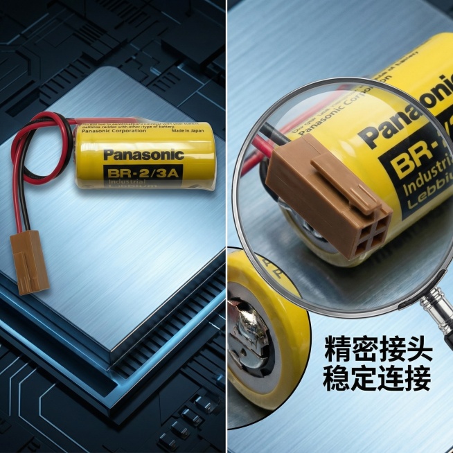 基于「图片1」，生成一套主图（5张），商品为BR-2/3A，商品核心卖点是进口电芯 持久耐用，氛围/风格是3C，适配淘宝/天猫平台，主图比例为1:1副标题 PLC工控伺服数控医疗设备电池预览效果