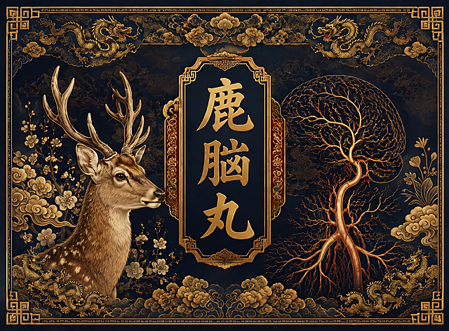 除了鹿脑丸的所有文字都去掉，整体协调度舒服一点