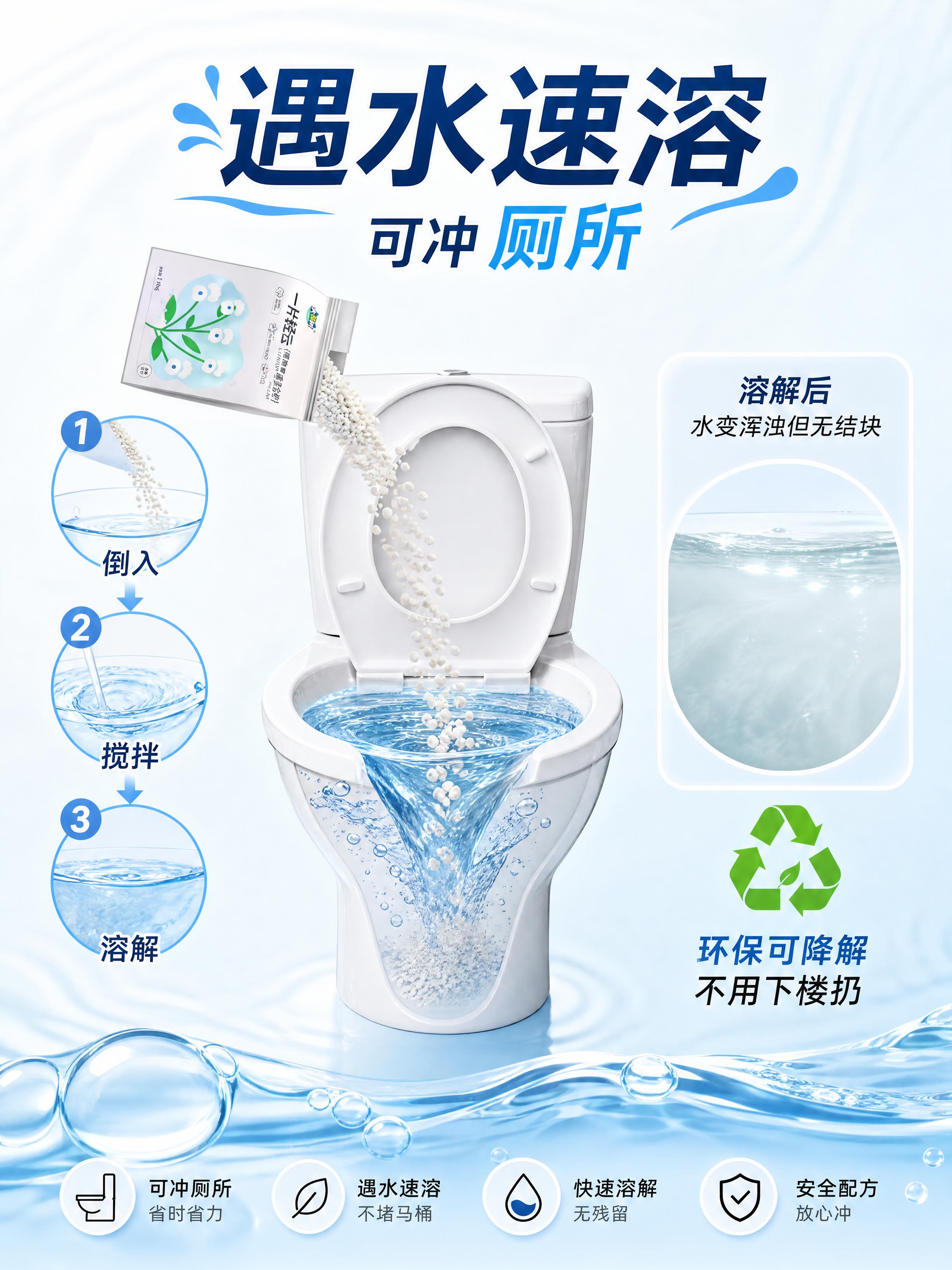 [第7张] 遇水速溶可冲页-大猫咪一片轻云植物豆腐混合猫砂溶解… - 图片创意预览