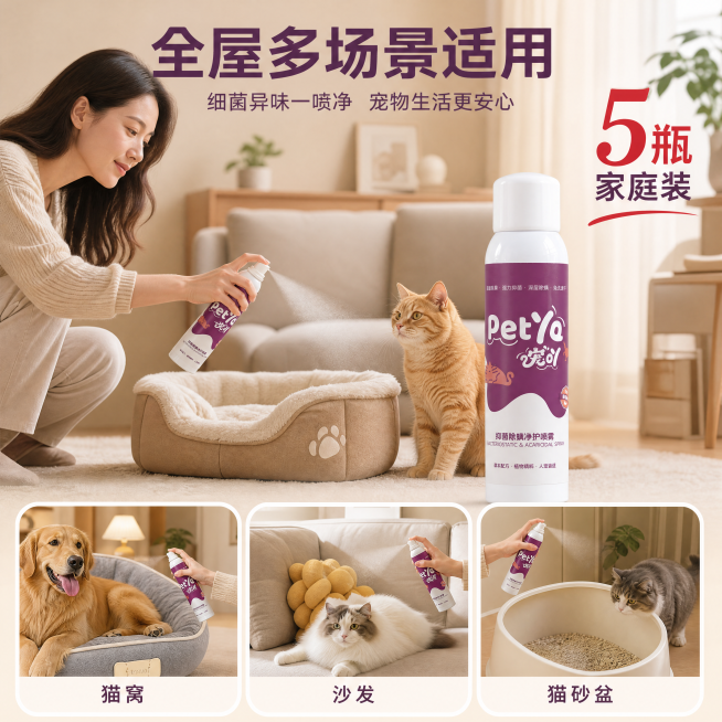 [主图-5] 多场景使用展示，拼贴画中画形式。氛围风格：暖调温馨，展示多种适用场景，真实生活化。画质：商业摄影质感，光线柔和通透，产品清晰真实，画面干净高级。保持产品外观与输入一致。主图为客厅场景，主预览效果