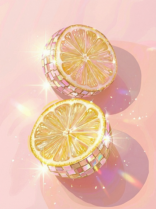 将背景色和迪斯科球的配色调整为和第一张参考图完全一致，优化画面细节