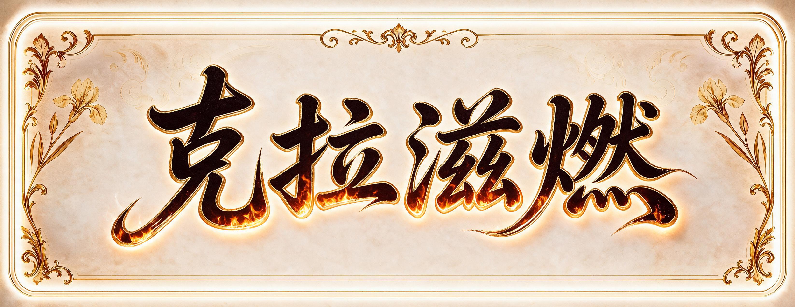 保持法式复古风格不变，背景、外边框、鸢尾花装饰全部保留。去掉所… - 图片创意预览