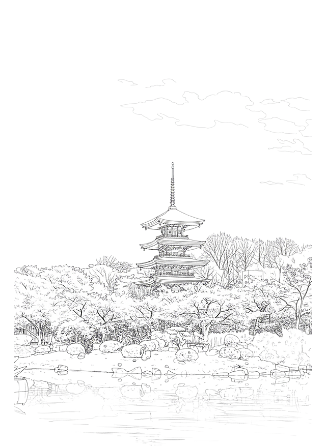 改成线稿