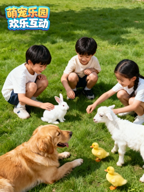 按照这张图片帮我生成一张高清图，要求内容相似，主题文字内容一样字体要求卡通效果有立体感，小孩子人物场景真实预览效果