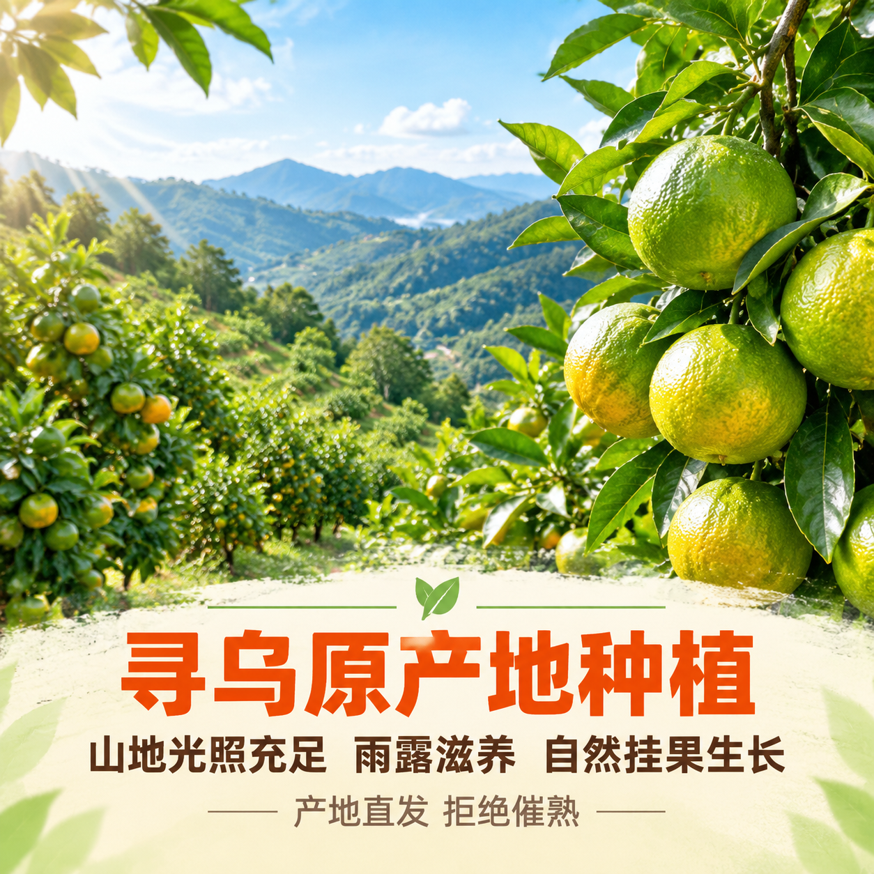 [主图-3] 产地品质卖点图，核心任务是信任背书，突出寻乌原产… - 图片创意预览