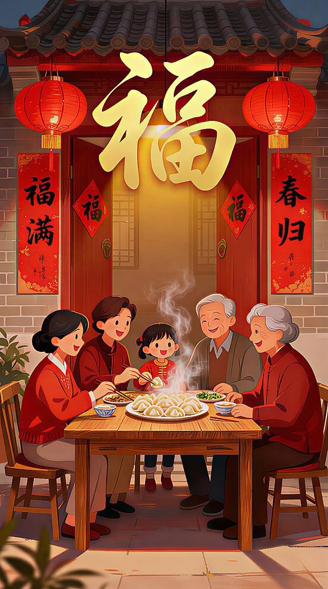 增加“福”字书法元素