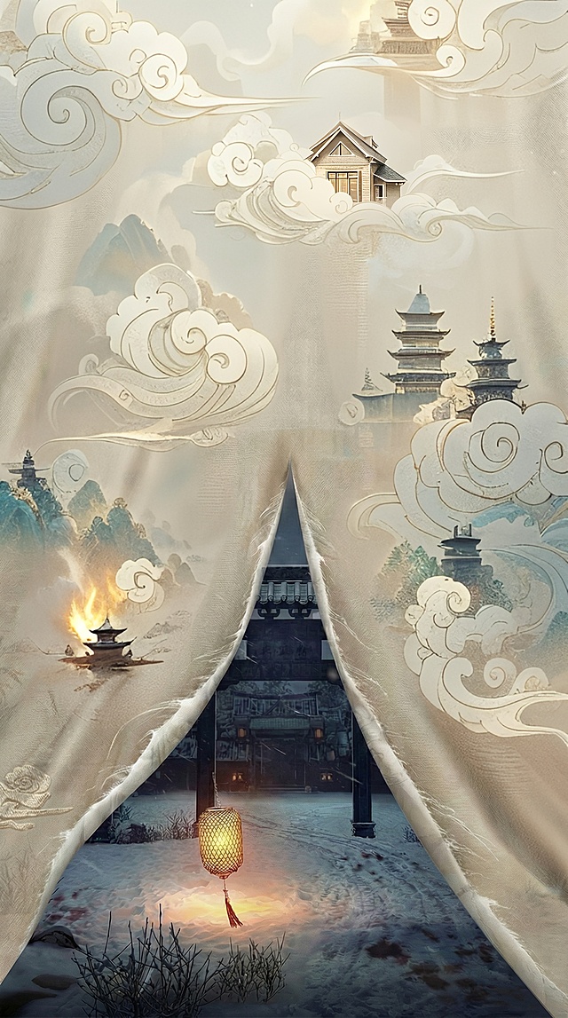 房子换成补全的云纹