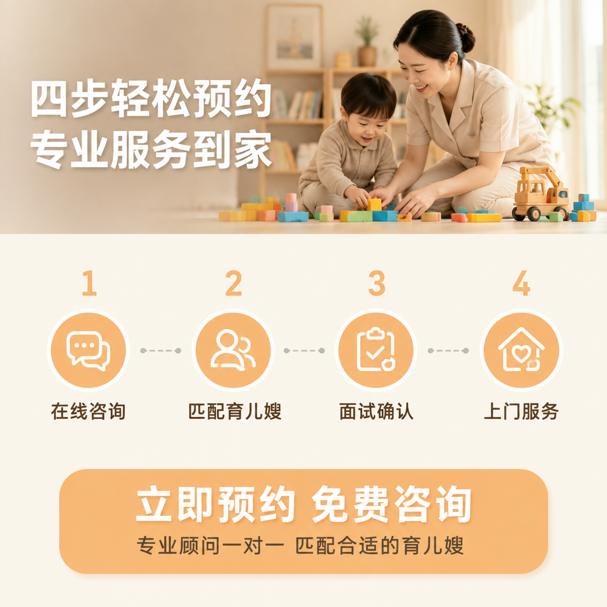 [主图-5] 服务流程与下单说明 促进转化。 [氛围风格] 清… - 图片创意预览