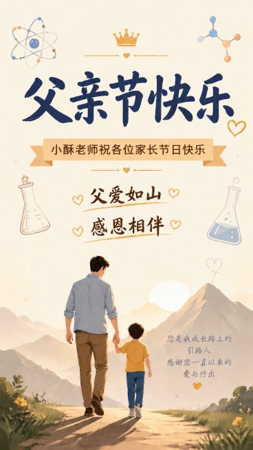 在原图基础上修改，将横幅上的文字从'听风老师祝各位家长节日快乐'改为'小酥老师祝各位家长节日快乐'，其余画面元素、风格、构图、配色保持不变，文字清晰可读预览效果