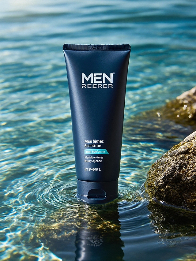 抠出主体，保留主体形状、颜色。特写，把主体置于清澈水面，周围有岩石，水面带波纹和光影反射。