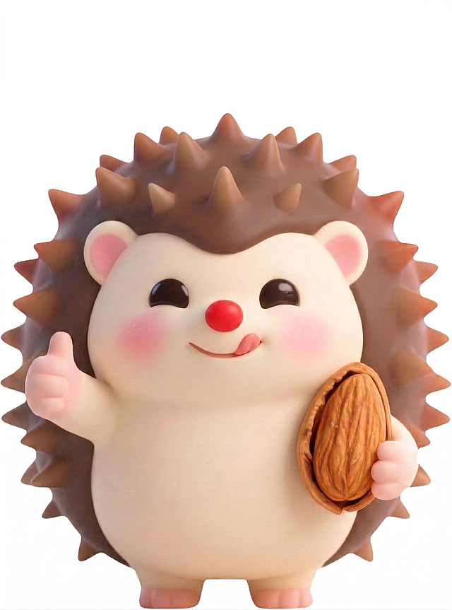 去掉头上的三颗坚果