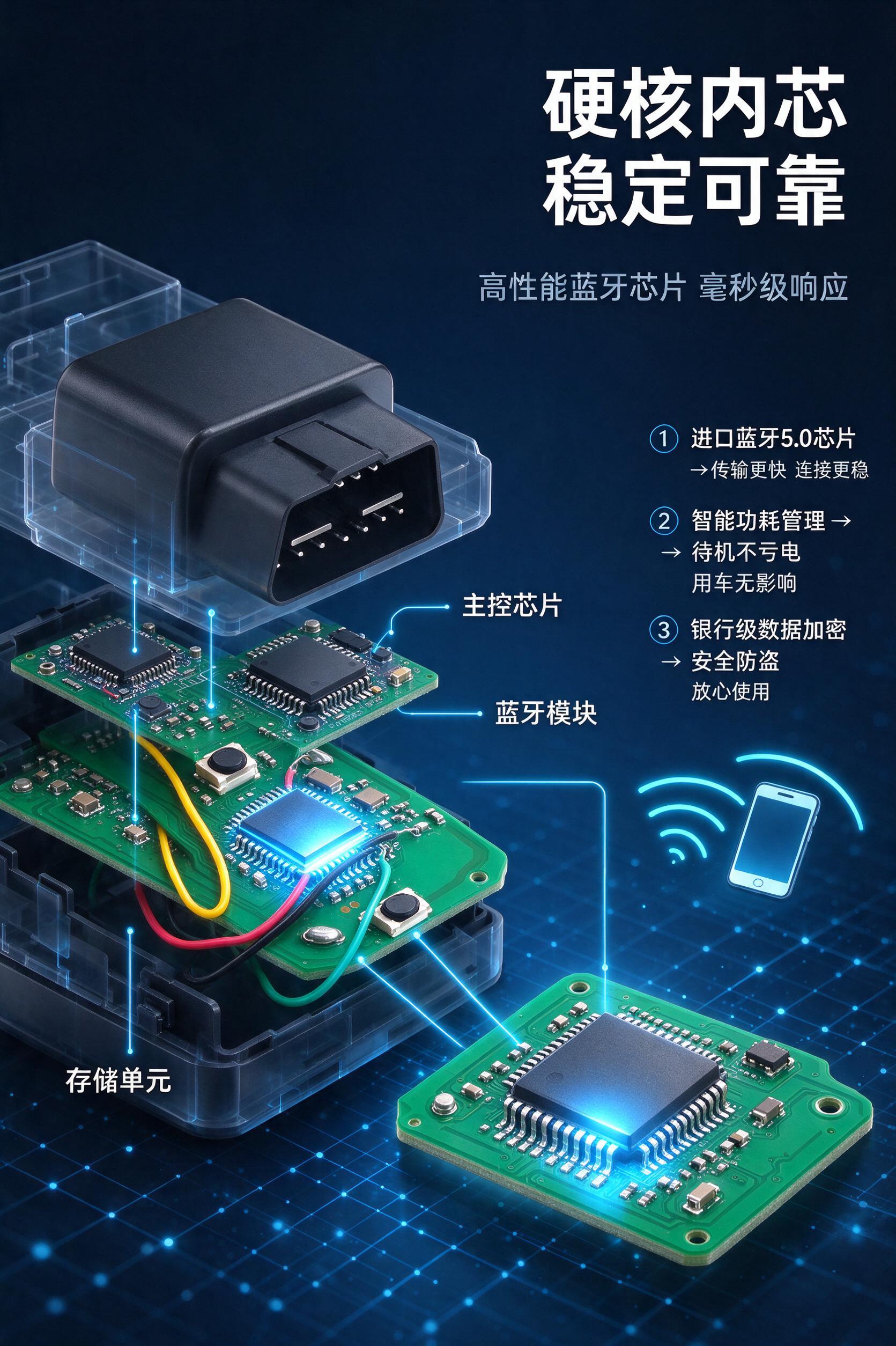 电商详情页第4张·核心技术原理页。基于图2的内部电路板和图1的… - 图片创意预览