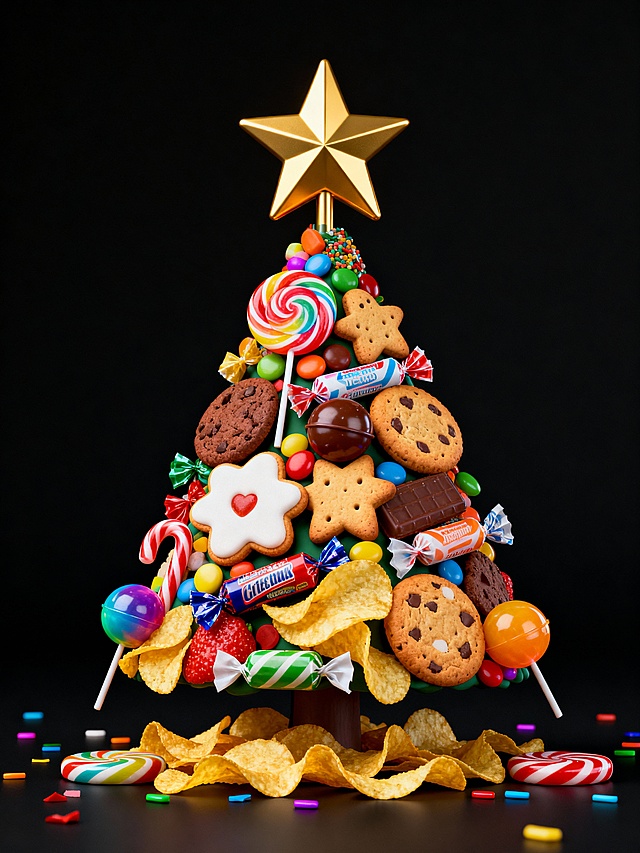 糖果、饼干、薯片、棒棒糖