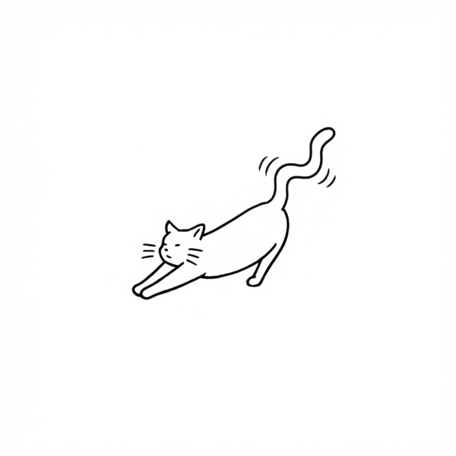 猫猫尾巴变得灵动方向不变预览效果