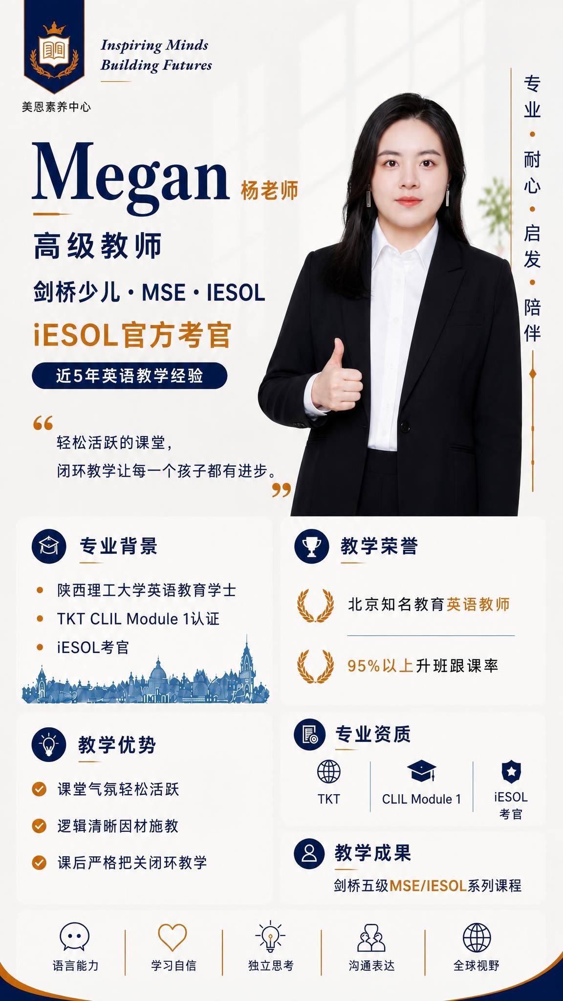 一张竖版教师形象介绍海报，完全复刻参考图的版式布局和设计风格。… - 图片创意预览