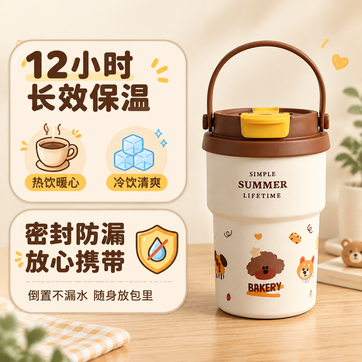 [主图-2] 核心卖点展示，长效保温保冷+密封防漏，用可视化方… - 图片创意预览
