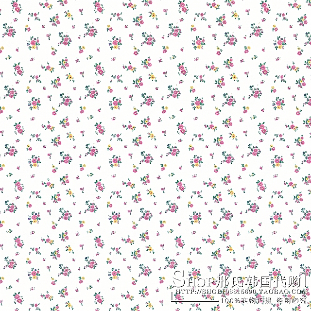 结合参考图，提取服装上的小碎花元素，保持原有碎花的风格配色，去掉藏蓝色底色，底色改为纯白色露白点，将碎花图案补充完整