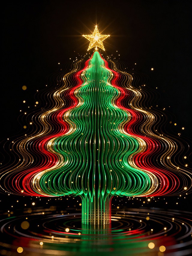 声波波纹圣诞树