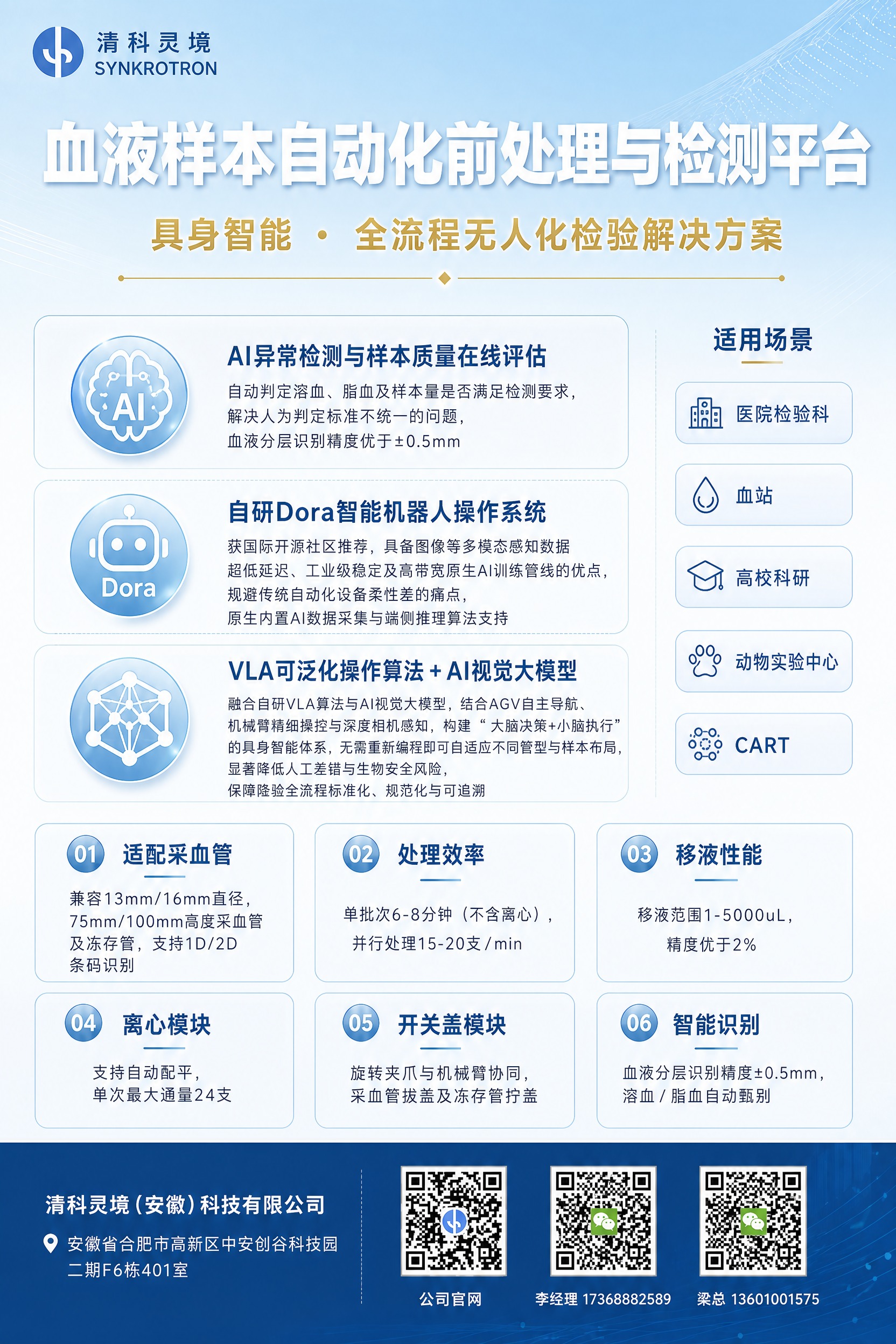 重新设计这张血液样本自动化检测平台展会展板海报，竖版2:3比例… - 图片创意预览