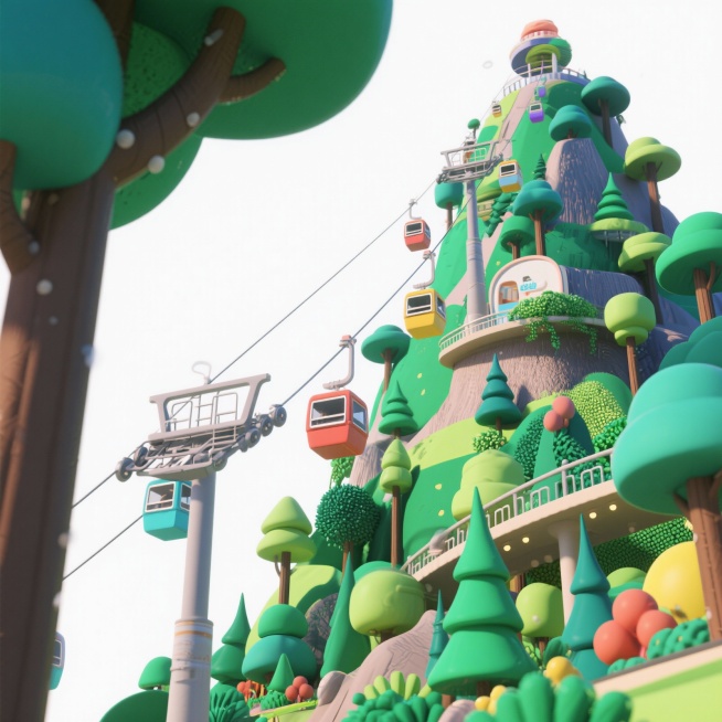 请用卡通形式设计出罗浮山以下8个景点，每张图的设计风格要保持一致，请先网上搜索每个景点的实景图再根据实际设计，只展示景点本身并用白色背景：
白莲湖、冲虚古观、东江纵队纪念馆、葛洪博物馆、狮子峰、罗浮山预览效果