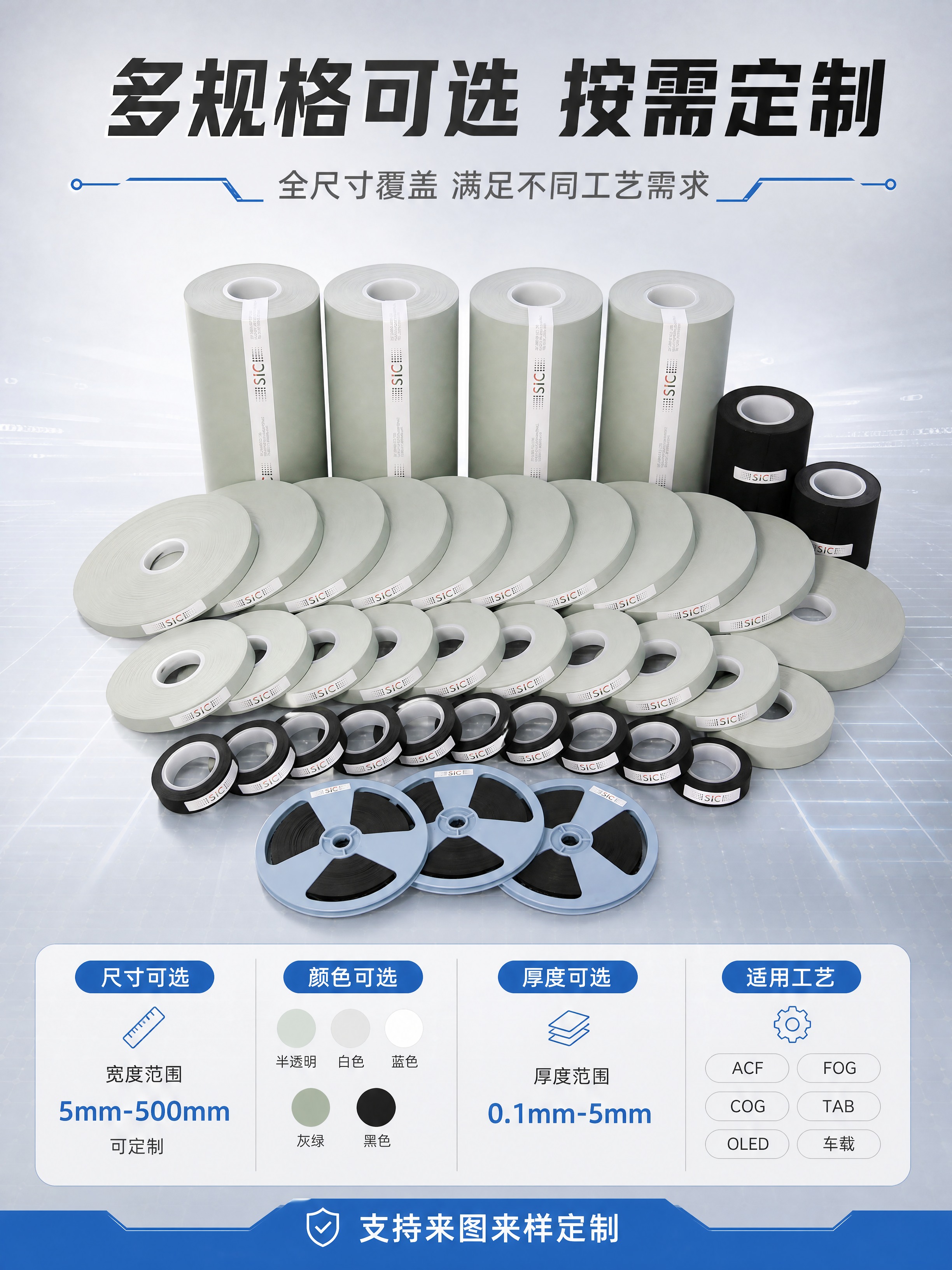 [商品] 使用【图4】【图6】SIC热压硅胶皮全规格全家福；保… - 图片创意预览